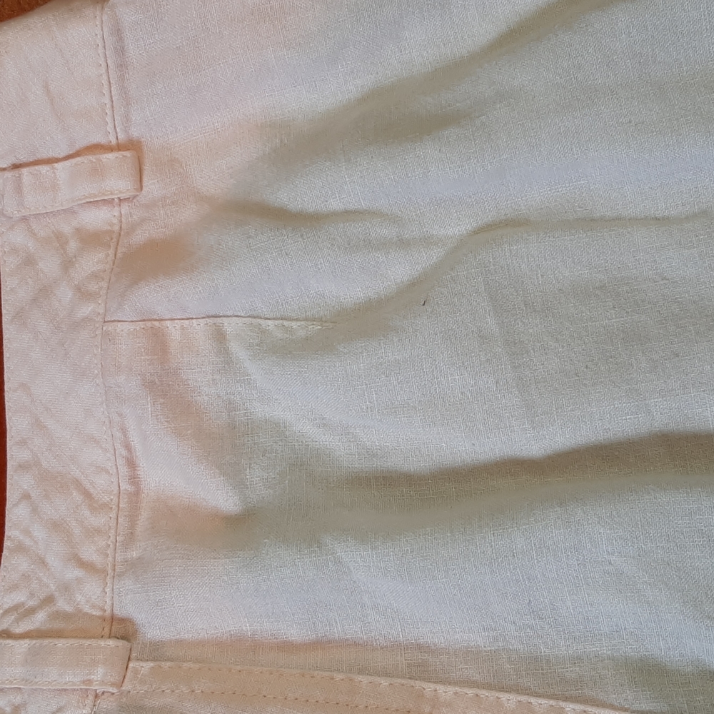 So Blue Sigrid Olsen 100% Linen Cropped Pants. - image 8